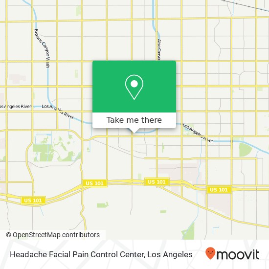 Mapa de Headache Facial Pain Control Center