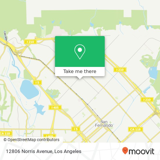 12806 Norris Avenue map