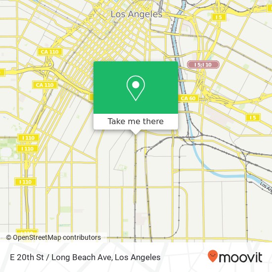 Mapa de E 20th St / Long Beach Ave