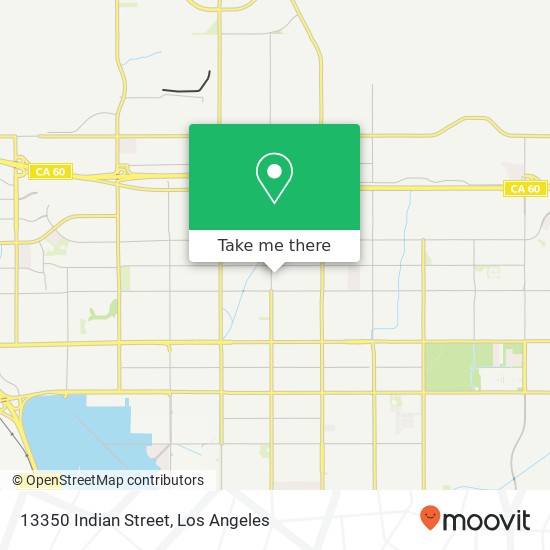 13350 Indian Street map