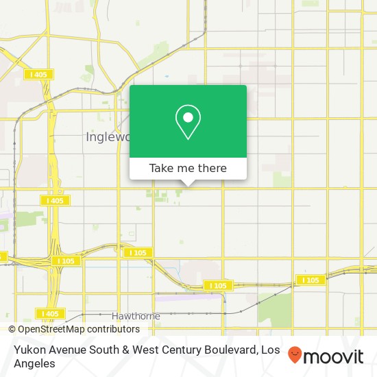 Mapa de Yukon Avenue South & West Century Boulevard