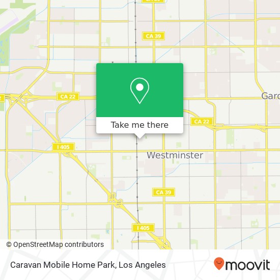 Caravan Mobile Home Park map