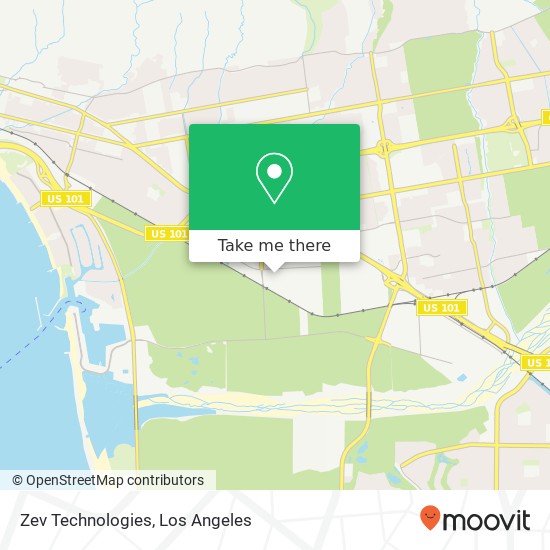 Mapa de Zev Technologies