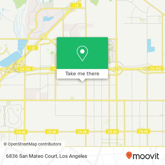 6836 San Mateo Court map