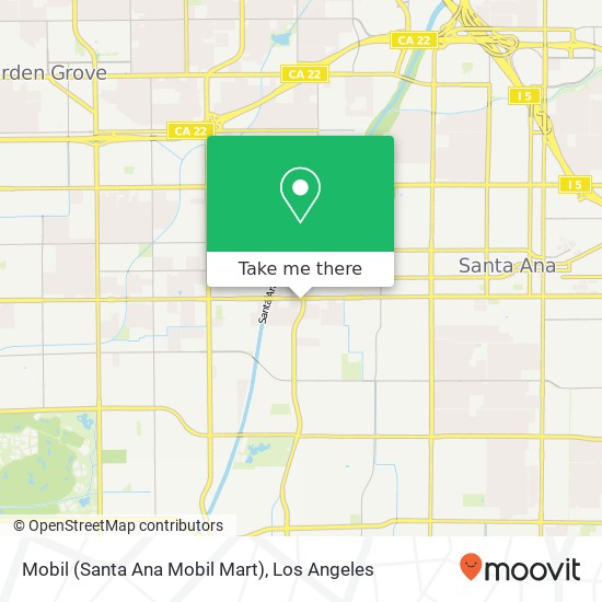 Mobil (Santa Ana Mobil Mart) map