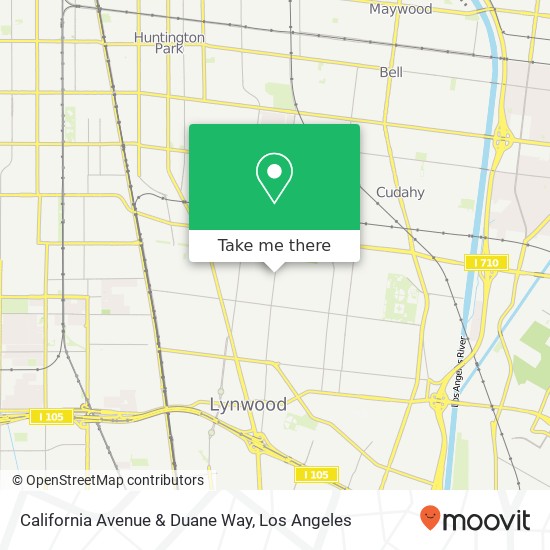 Mapa de California Avenue & Duane Way