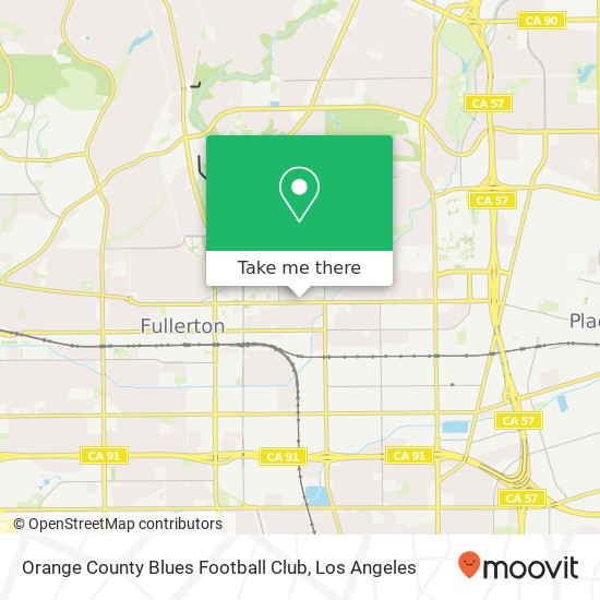 Mapa de Orange County Blues Football Club