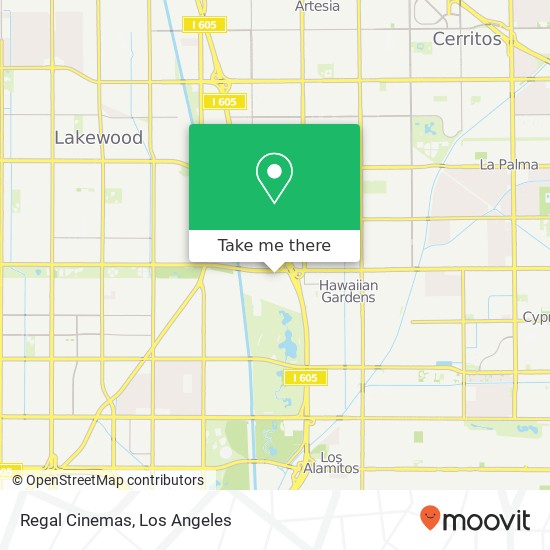 Mapa de Regal Cinemas