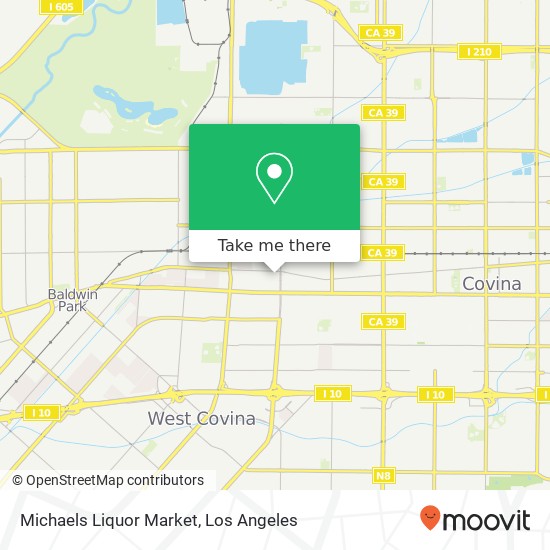 Mapa de Michaels Liquor Market