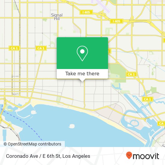 Coronado Ave / E 6th St map