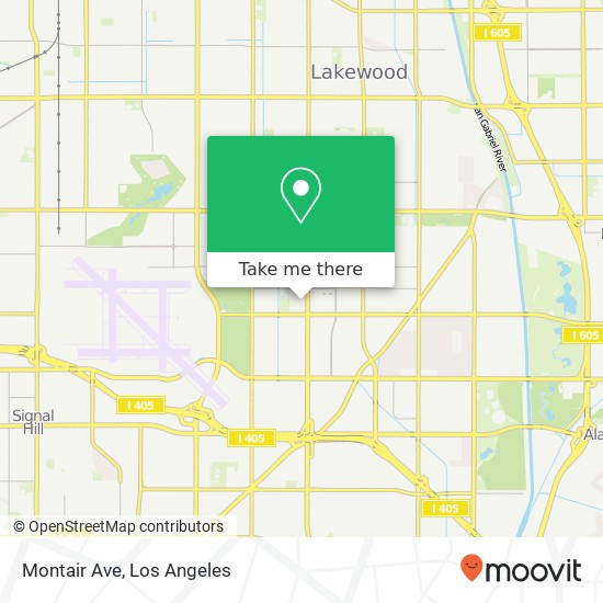 Mapa de Montair Ave