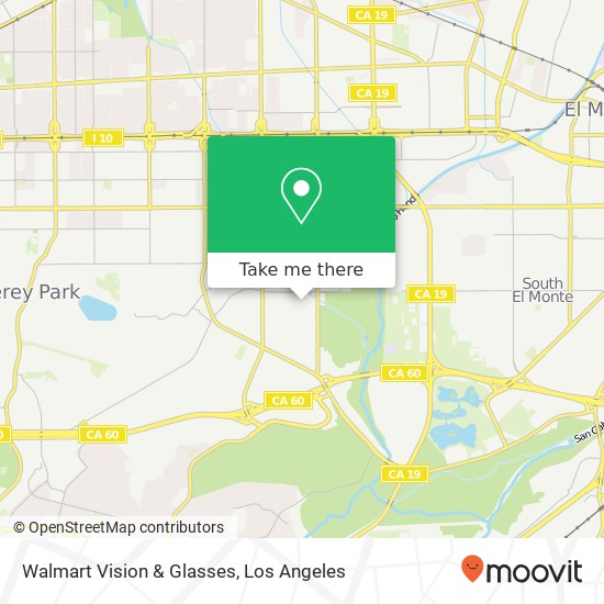 Mapa de Walmart Vision & Glasses