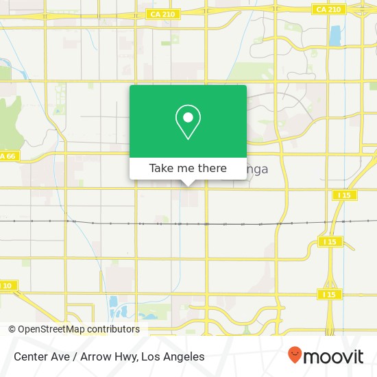 Mapa de Center Ave / Arrow Hwy