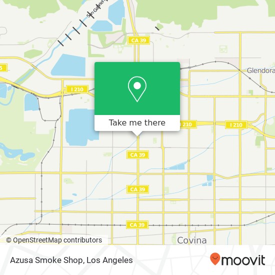 Mapa de Azusa Smoke Shop