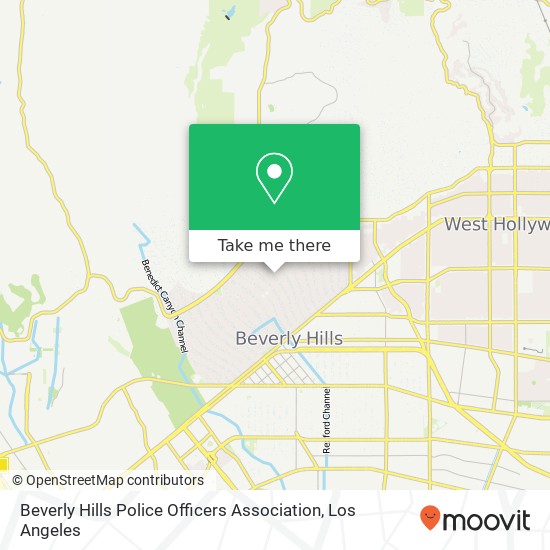 Beverly Hills Police Officers Association map