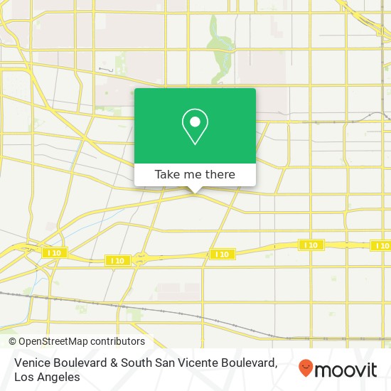 Mapa de Venice Boulevard & South San Vicente Boulevard