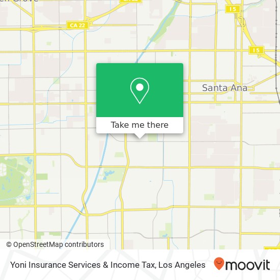 Mapa de Yoni Insurance Services & Income Tax