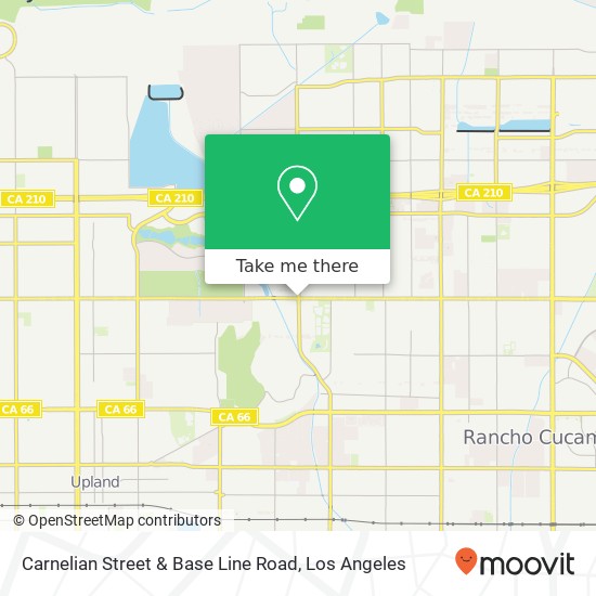 Carnelian Street & Base Line Road map