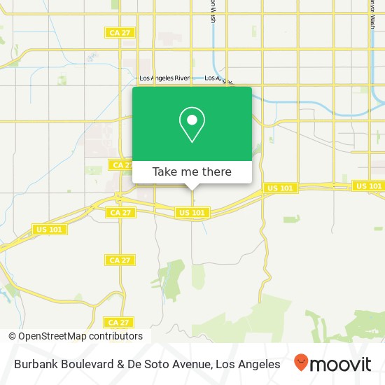 Mapa de Burbank Boulevard & De Soto Avenue