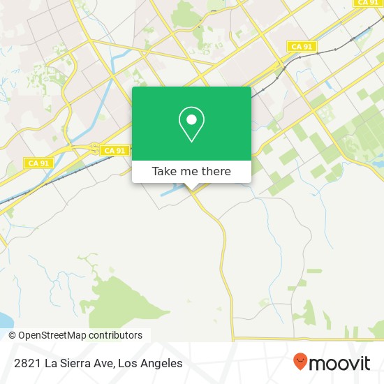 2821 La Sierra Ave map