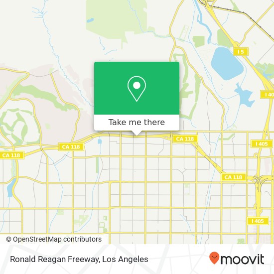 Mapa de Ronald Reagan Freeway