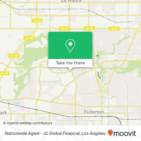 Mapa de Nationwide Agent - JC Global Financial