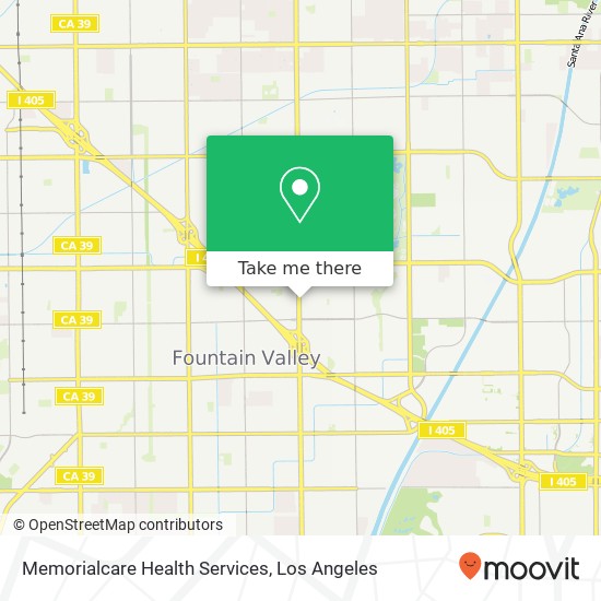 Memorialcare Health Services map