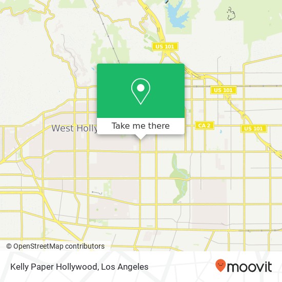 Kelly Paper Hollywood map