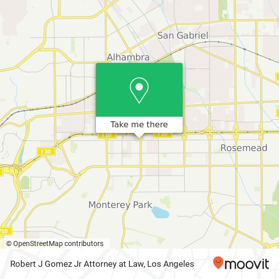 Robert J Gomez Jr Attorney at Law map