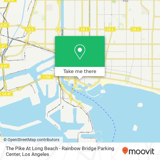Mapa de The Pike At Long Beach - Rainbow Bridge Parking Center