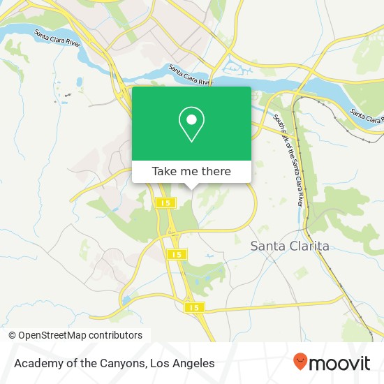 Academy of the Canyons map