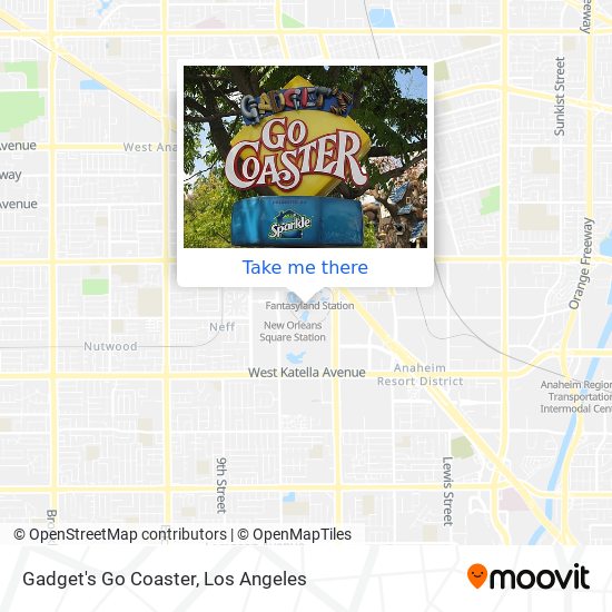 Mapa de Gadget's Go Coaster