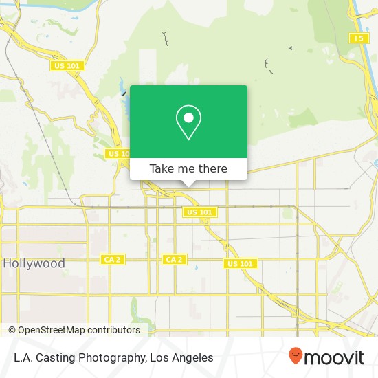 L.A. Casting Photography map