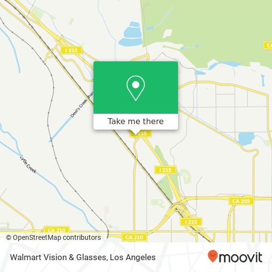 Walmart Vision & Glasses map