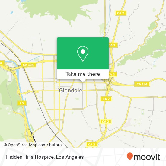 Hidden Hills Hospice map