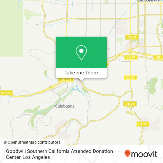 Mapa de Goodwill Southern California Attended Donation Center