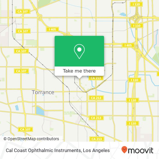 Cal Coast Ophthalmic Instruments map