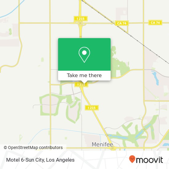 Motel 6-Sun City map