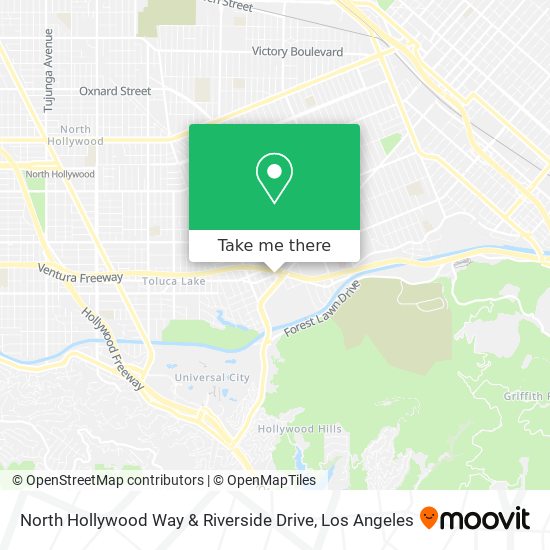 North Hollywood Way & Riverside Drive map
