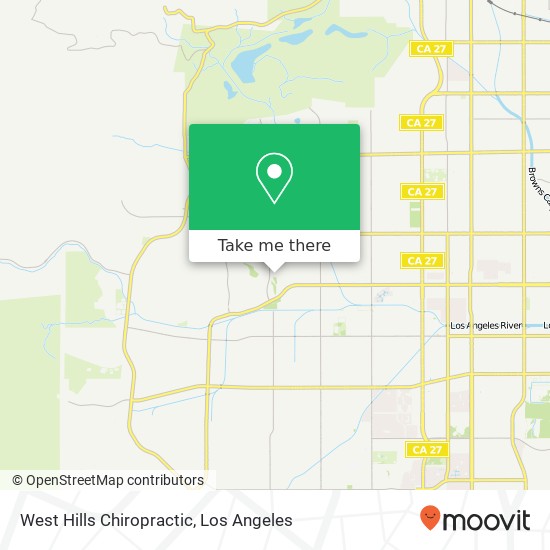 West Hills Chiropractic map