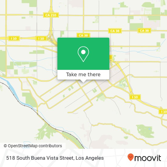 518 South Buena Vista Street map