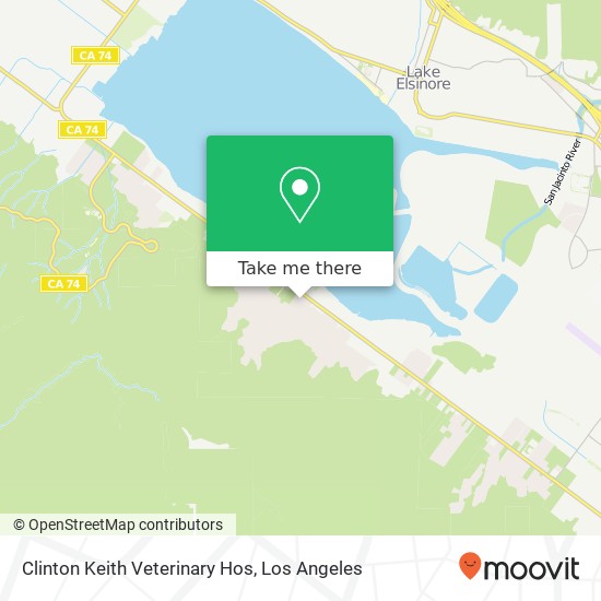 Clinton Keith Veterinary Hos map