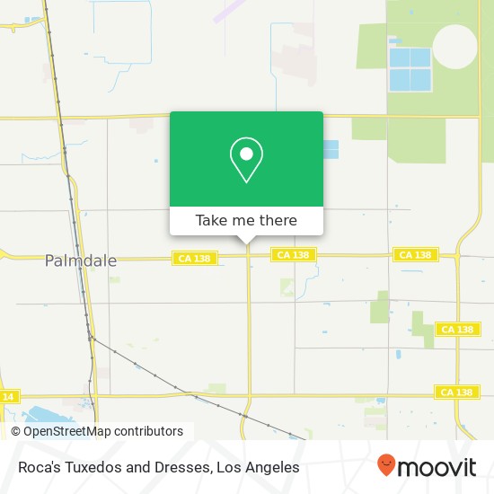 Roca's Tuxedos and Dresses map