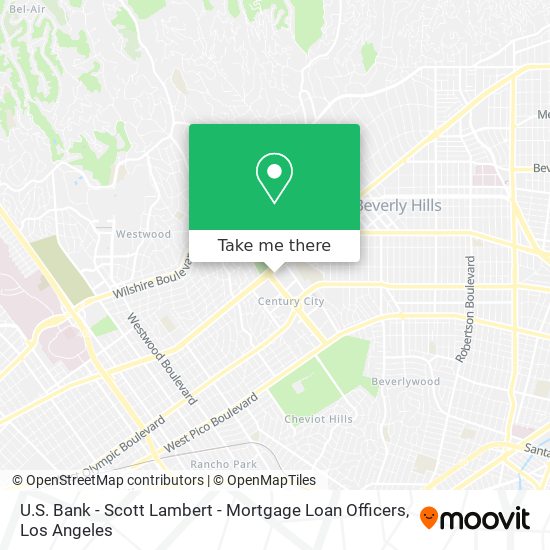 Mapa de U.S. Bank - Scott Lambert - Mortgage Loan Officers