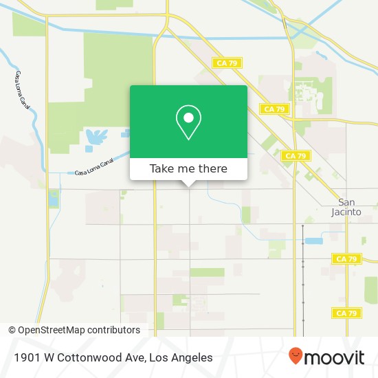 Mapa de 1901 W Cottonwood Ave