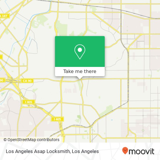 Mapa de Los Angeles Asap Locksmith