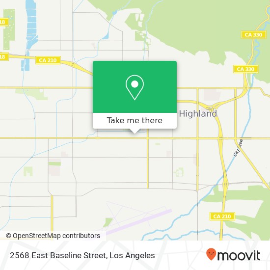 Mapa de 2568 East Baseline Street