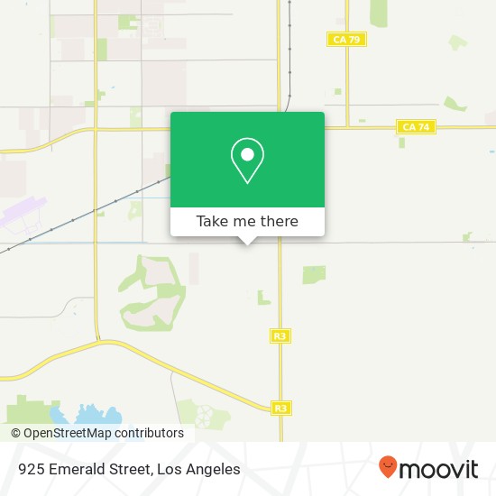 925 Emerald Street map