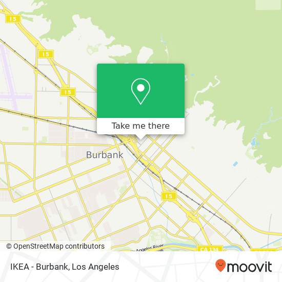 IKEA - Burbank map