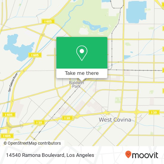 Mapa de 14540 Ramona Boulevard